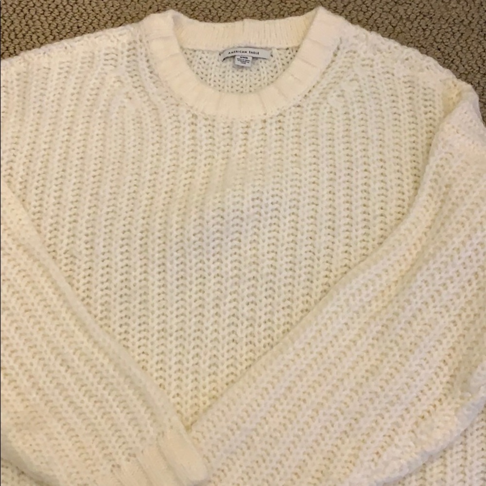 White American eagle sweater